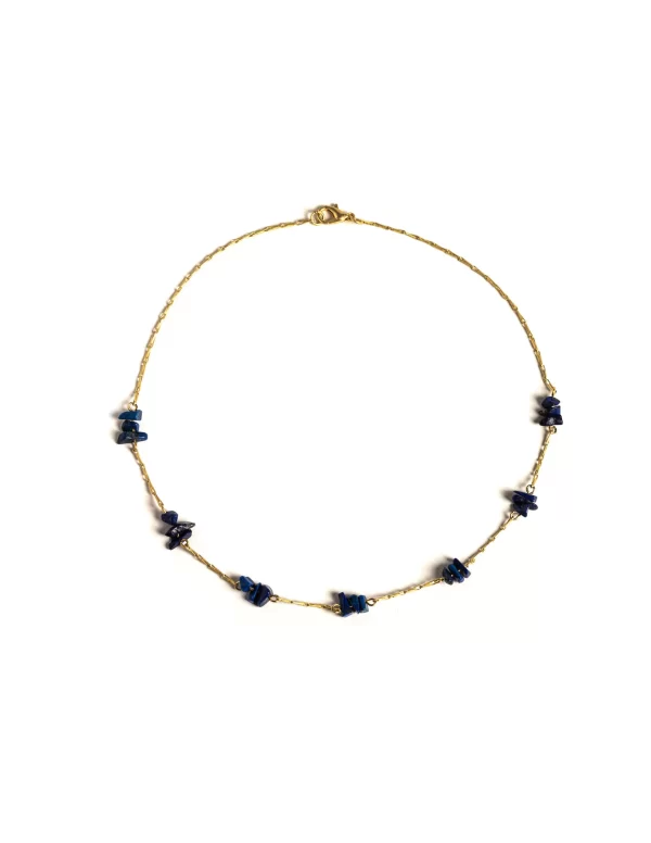 NÍCOLI COLLAR CADENA LAPISLAZULI< Collares Y Gargantillas