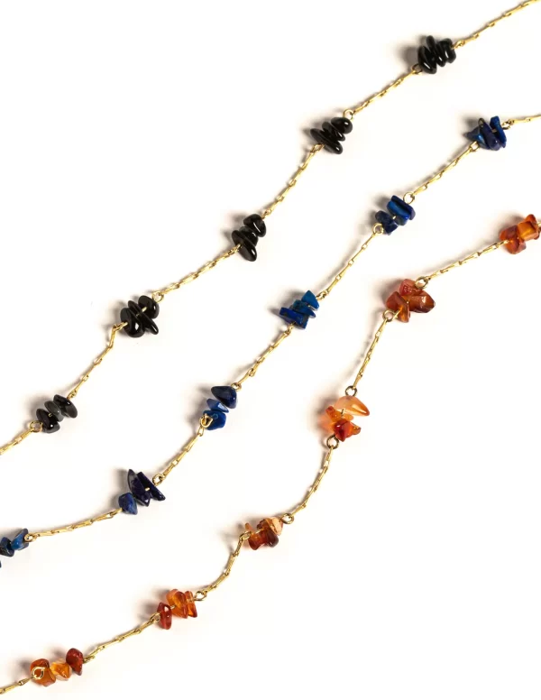 NÍCOLI COLLAR CADENA ONIX< Collares Y Gargantillas