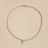 collar_cruz_dorado_0.webp NÍCOLI COLLAR CRUZ DORADO< Collares | Collares