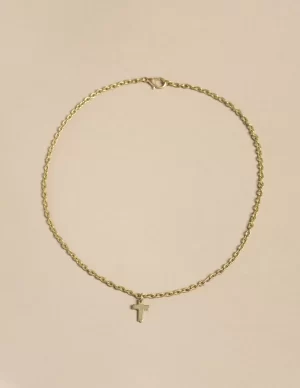 collar_cruz_dorado_0.webp NÍCOLI COLLAR CRUZ DORADO< Collares | Collares