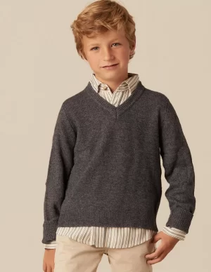 jersey_cuello_pico_gris_0-1.webp NÍCOLI JERSEY CUELLO PICO GRIS< Punto