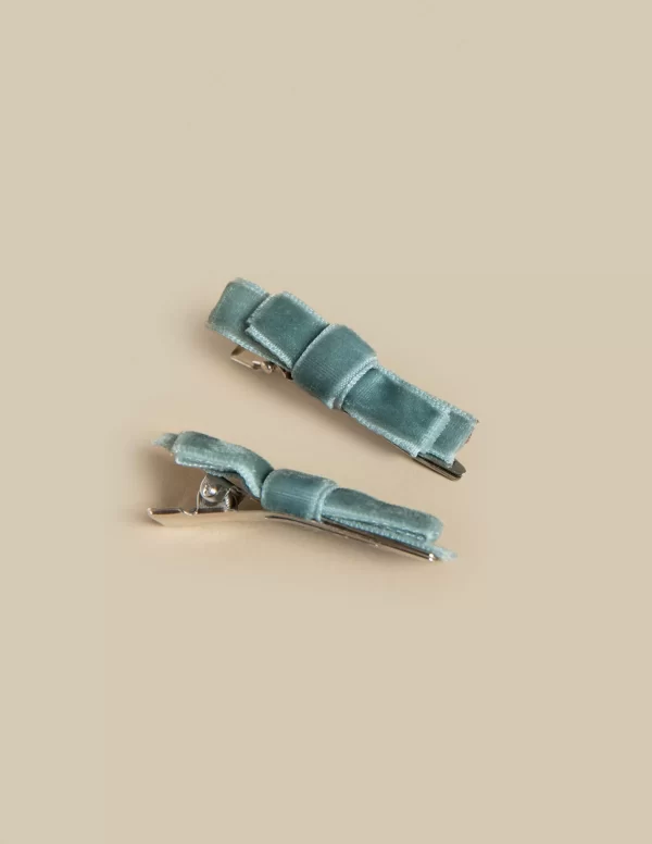 lazos_tercipelo_verde_1.webp NÍCOLI 2 LAZOS TERCIPELO VERDE< Accesorios De Pelo