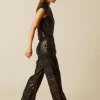 NÍCOLI PANTALÓN ANIMAL PRINT BRILLO< Pantalones
