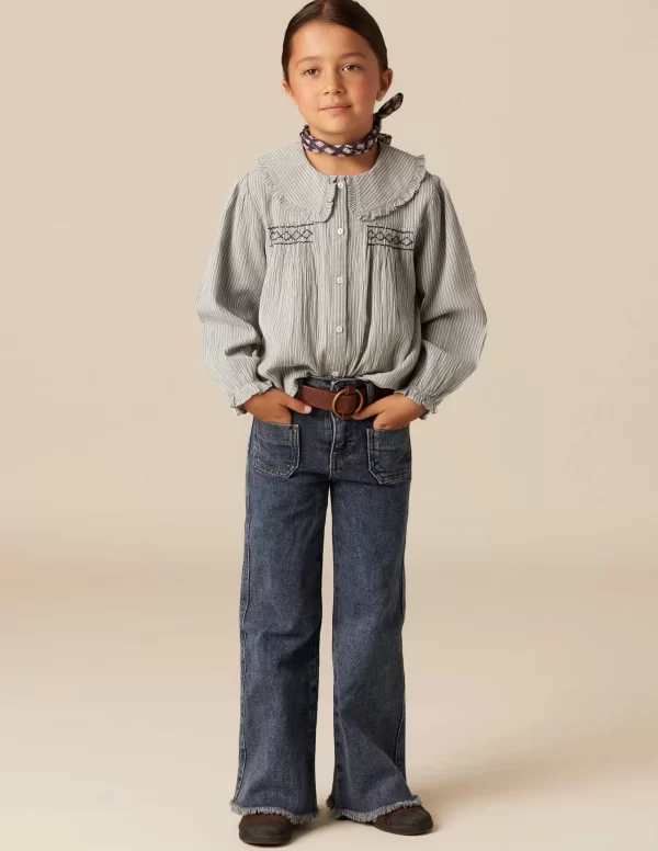 NÍCOLI PANTALÓN BOLSILLOS VAQUERO< Denim | Pantalones