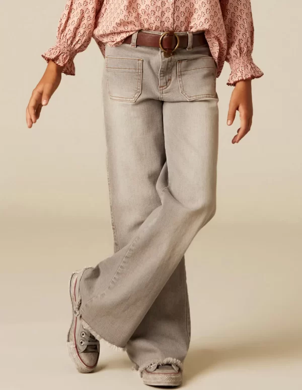 NÍCOLI PantalÓn bolsillos vaquero gris< Denim | Pantalones