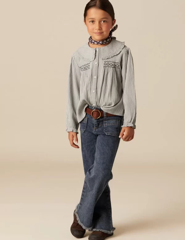 NÍCOLI PANTALÓN BOLSILLOS VAQUERO< Denim | Pantalones