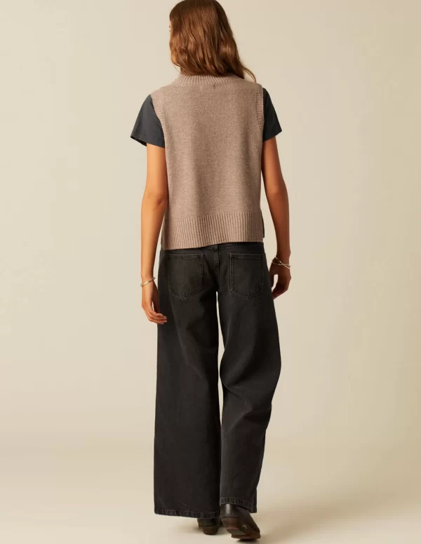 pantaln_botones_laterales_3.webp NÍCOLI PANTALÓN BOTONES LATERALES ANTRACITA< Denim | Pantalones