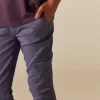 NÍCOLI PANTALÓN CARGO LARGO AZUL< Pantalones