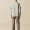 NÍCOLI PANTALÓN CARGO LARGO GRIS CLARO< Pantalones