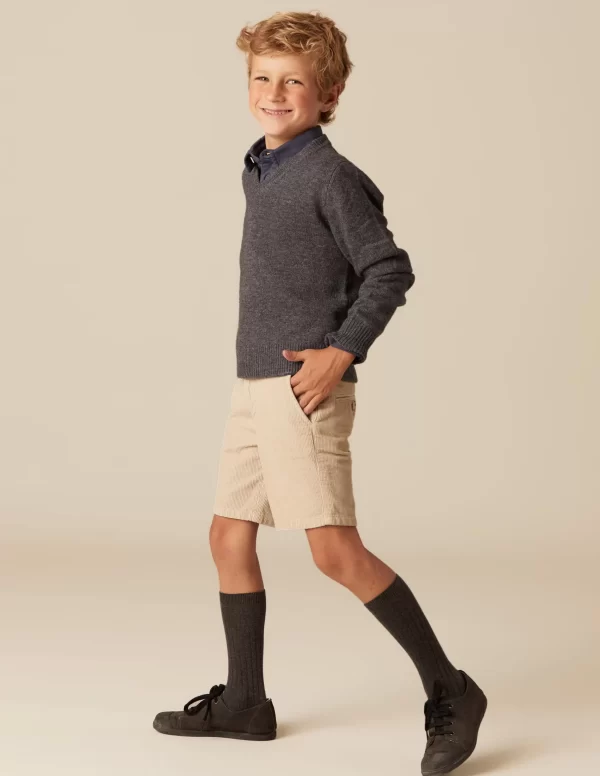 NÍCOLI PANTALÓN CHINO CORTO PANA< Pantalones
