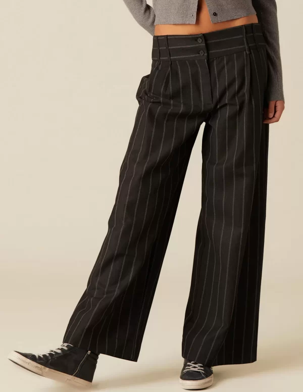 NÍCOLI PANTALÓN CINTURILLA ANCHA RAYA< Pantalones