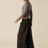 NÍCOLI PANTALÓN CINTURILLA ANCHA RAYA< Pantalones