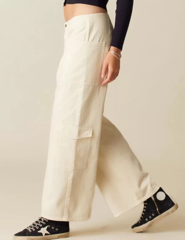 NÍCOLI PANTALÓN CRUCE BOLSILLOS CRUDO< Denim | Pantalones