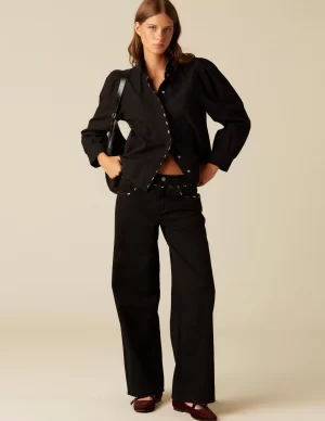 NÍCOLI PANTALÓN DENIM TACHUELAS< Denim | Pantalones