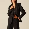 NÍCOLI PANTALÓN DOBLE RAYA BRILO< Pantalones