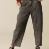 NÍCOLI PANTALÓN GRIS DOBLE PESPUNTES< Denim | Pantalones