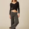 pantaln_gris_hebillas_cin_0.webp NÍCOLI PANTALÓN GRIS HEBILLAS CINTURA< Denim | Pantalones