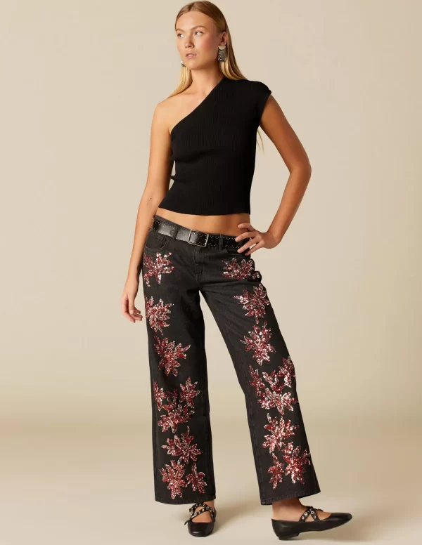 pantaln_lentejuelas_grana_0.webp NÍCOLI PANTALÓN LENTEJUELAS GRANATE PLATEADO< Denim | Pantalones