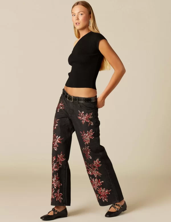 pantaln_lentejuelas_grana_2.webp NÍCOLI PANTALÓN LENTEJUELAS GRANATE PLATEADO< Denim | Pantalones