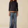 NÍCOLI PANTALÓN NN BORDADO AZUL< Denim | Pantalones