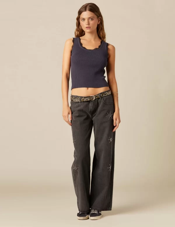 pantaln_tachas_soles_gris_0.webp NÍCOLI PANTALÓN TACHAS SOLES GRIS< Denim | Pantalones