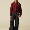 NÍCOLI PANTALÓN WIDE LEG PANA AZUL< Pantalones