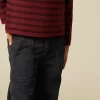 NÍCOLI PANTALÓN WIDE LEG PANA AZUL< Pantalones