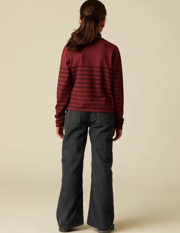 NÍCOLI PANTALÓN WIDE LEG PANA AZUL< Pantalones