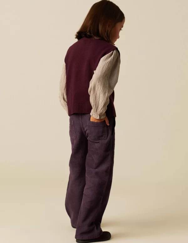 NÍCOLI PANTALÓN WIDE LEG PANA< Pantalones