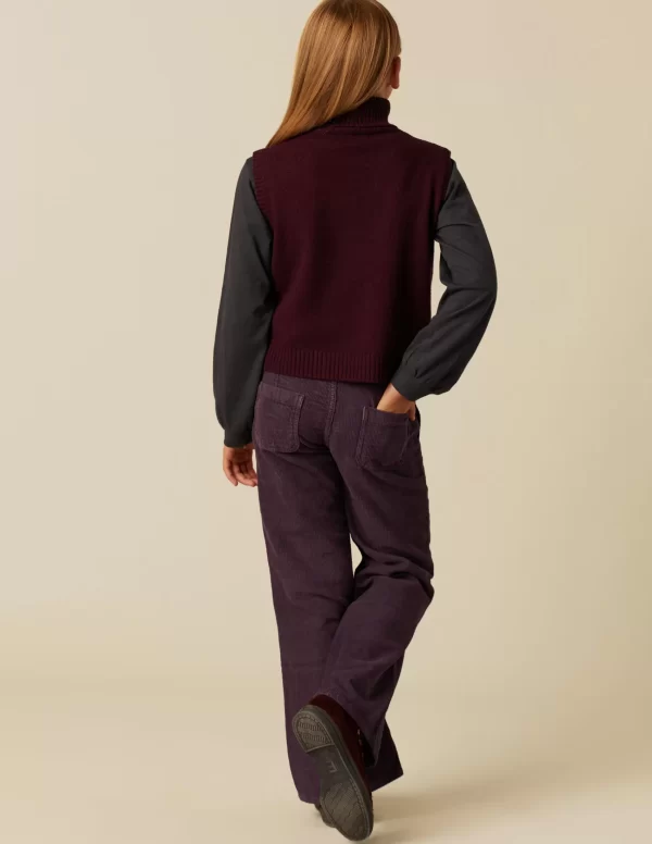 NÍCOLI PANTALÓN WIDE LEG PANA< Pantalones