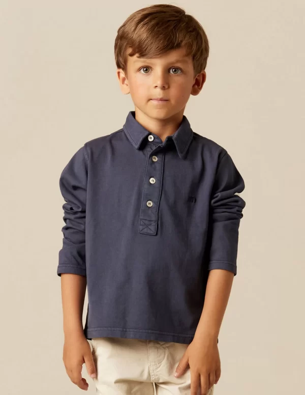 NÍCOLI POLO AZUL NN< Polos