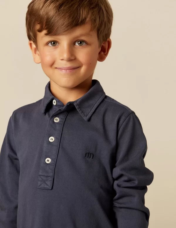 NÍCOLI POLO AZUL NN< Polos