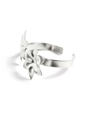 NÍCOLI PULSERA FLOR PICOS PLATEADA< Pulseras