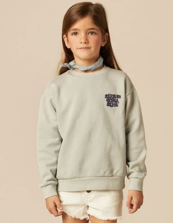 NÍCOLI SUDADERA SKATE GRIS< Sudaderas