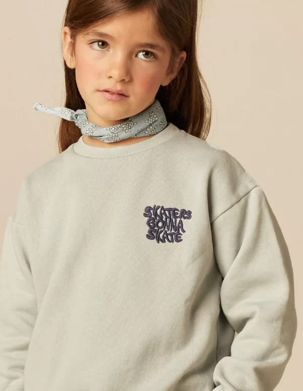 NÍCOLI SUDADERA SKATE GRIS< Sudaderas