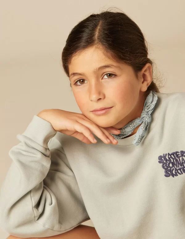 NÍCOLI SUDADERA SKATE GRIS< Sudaderas