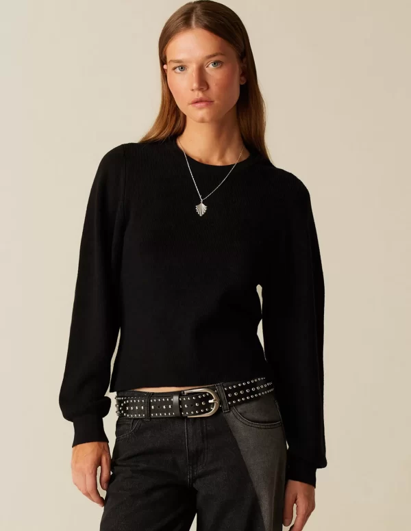 NÍCOLI TOP ABERTURA ESPALDA NEGRO< Tops