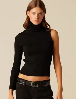 top_asimtrico_cuello_vuel_0.webp NÍCOLI TOP ASIMéTRICO CUELLO VUELTO NEGRO< Tops