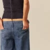 NÍCOLI TOP TIRANTES NEGRO Y AZUL CANALé< Tops