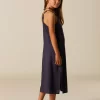 NÍCOLI VESTIDO AZUL TIRANTES BORDADO< Vestidos