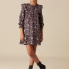 NÍCOLI VESTIDO FLOR INDIA MORA< Vestidos